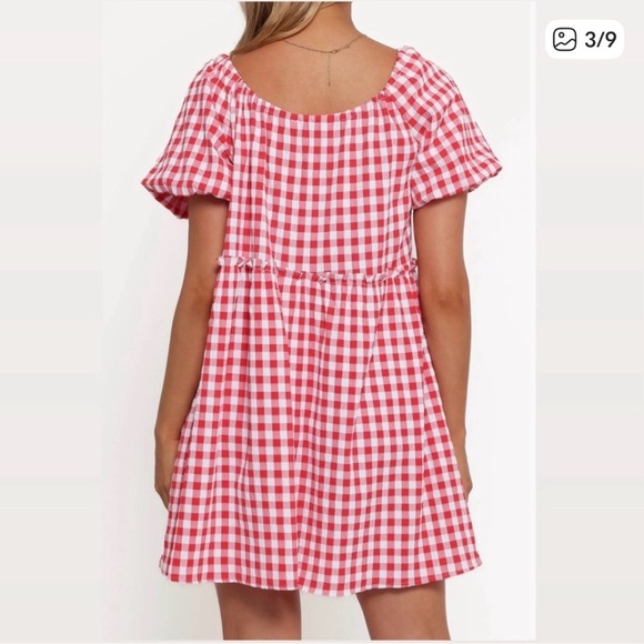 PETAL & PUP Medium Red Gingham Dress. NWT! - Picture 2 of 6